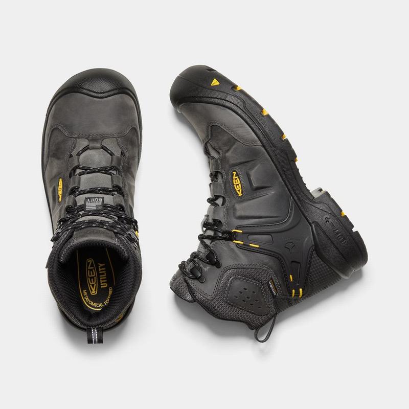 Keen ブーツ | キーンドーバー6 "Wp ワーク ブーツ メンズ グレー / 黒 | 421908-IOQ